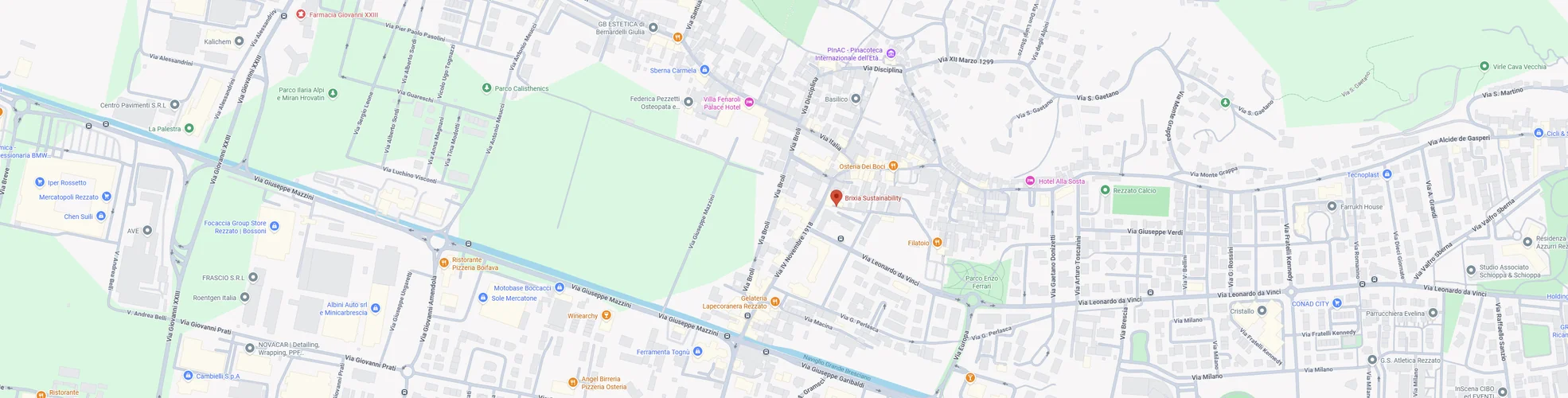 Mappa della sede di Brixia Sustainability in Via Tommaso Alberti 1, Rezzato (BS)